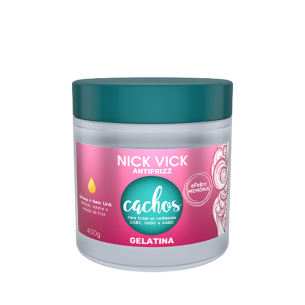 Gelatina Cachos Nick Vick Antifrizz 400g