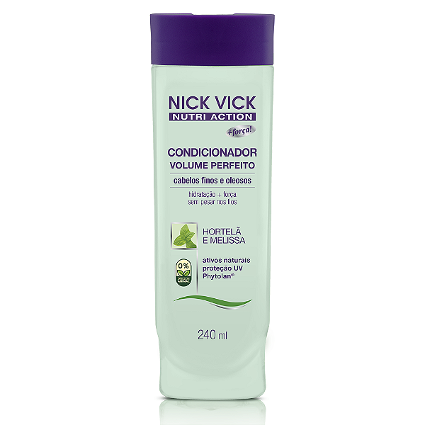 Condicionador Volume Perfeito Nick Vick Nutri Action 240ml