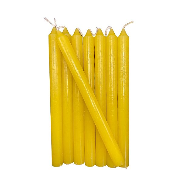 Vela Palito Amarela 18cm por Kg