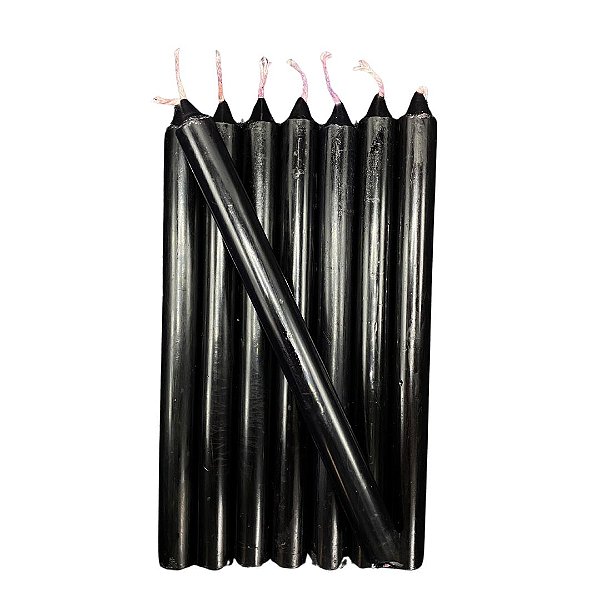 Vela Palito Preta 18cm por Kg