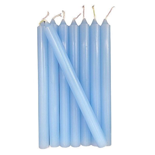 Vela Palito Azul Claro 18cm por Kg