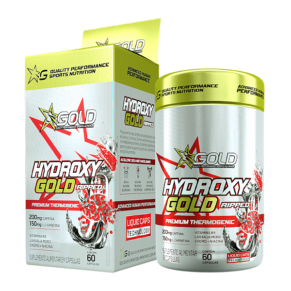 Termogênico Hydroxy Gold Ripped (60 cáps)
