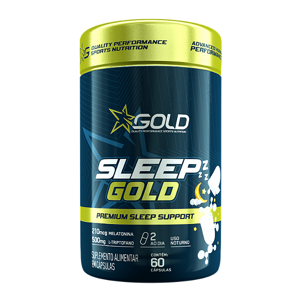 Sleep Gold - Melatonina e L-Triptofano (60 cáps)