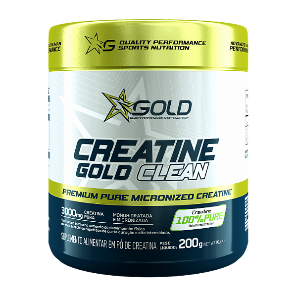 Creatine Gold Clean 100% Pura (200g)