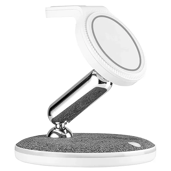 Carregador De Mesa Por Indução Geonav 3 Em 1, Carrega até Três Aparelhos Simultaneamente - CH31MAG