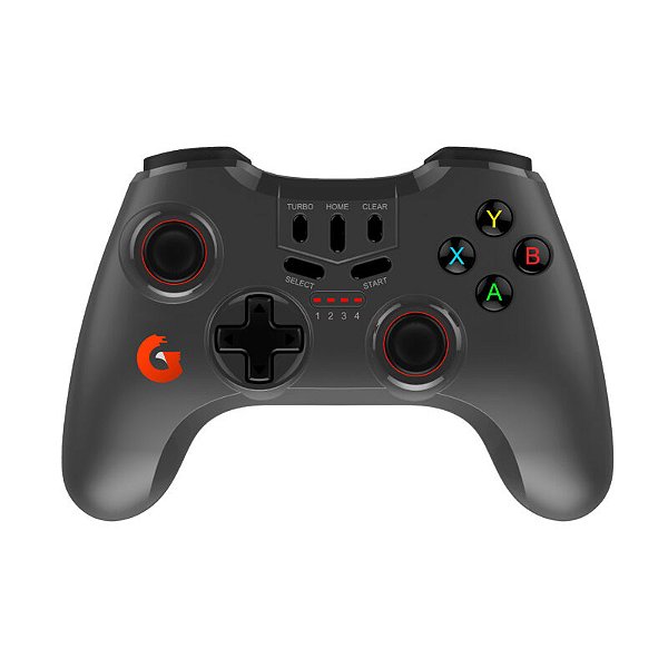 Geonav Controle Bluetooth Illusion Light Joystick/Gamepad - Compatível com Notebook, Smartphones,Tablets, Android, IOS, Smart TV, PS4,PS3,Nintendo Switch, G3GPW01BK, Cinza