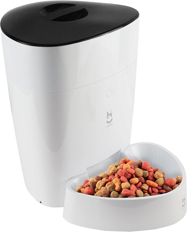 Alimentador Inteligente Wi-Fi, 4 Litros, para Pets, HIPETCOM, Compatível com Alexa, Branco