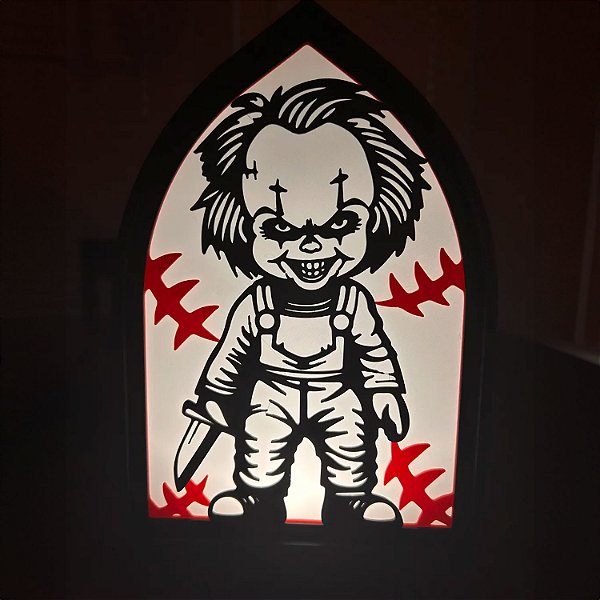 Luminária Boneco terror