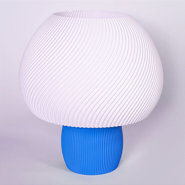 Luminária Cogumelo Azul