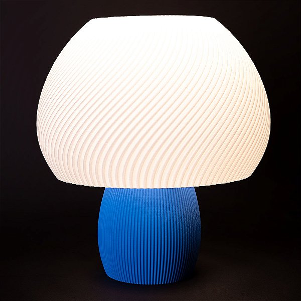 Luminária Cogumelo Azul