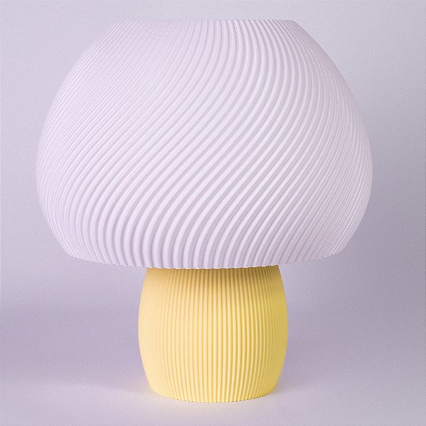 Luminária Cogumelo Amarelo