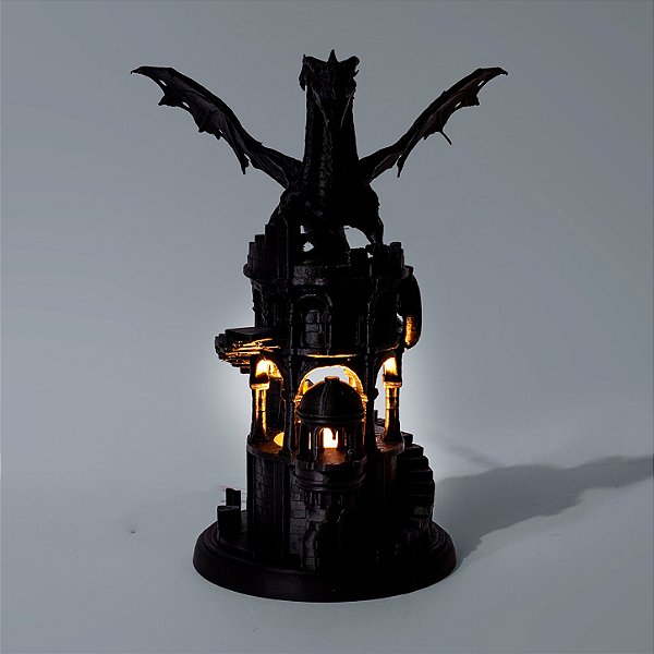 Luminária Dragão Castelo