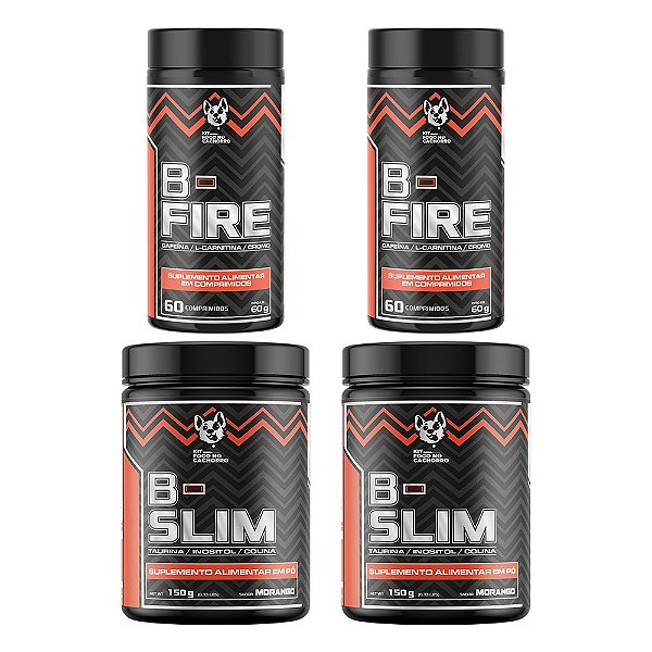 2X KIT EMAGRECEDOR FOGO NO CACHORRO(B-FIRE + B-SLIM) - 13 NUTRITION #DESCONTO