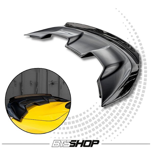 Aerofólio Traseiro Shelby GT500 Ford Mustang 2018-2023 ( Preto Brilhante ) ( C/Gurney Flap )