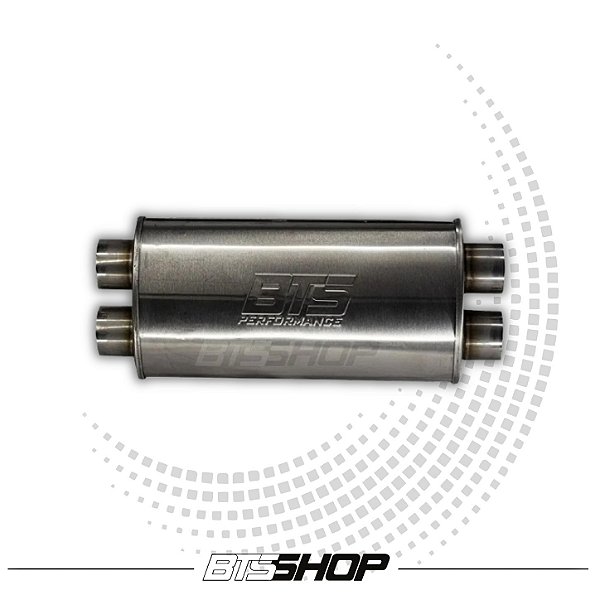 Abafador Bts Inox 430 Oval 400mm X 2.1/2" (2e-2s)