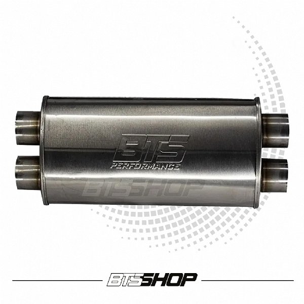 Abafador Bts Inox 430 Oval 400mm X 2.1/2" (2e-2s)