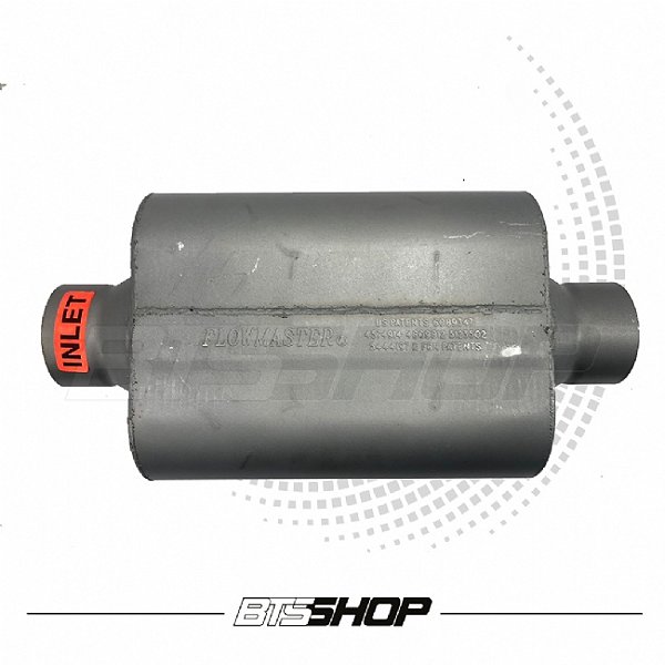 Abafador FlowMaster 3.1/2" Pol Oval 5x10"  Aço Carbono 340mm