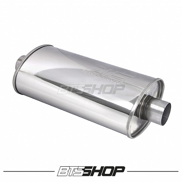 Abafador em aço inox 304 para escapamento - Modelo Oval 2.1/2" 400mm