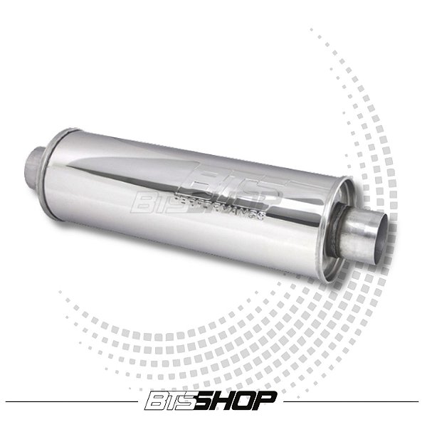 Abafador BTS Redondo Inox 304 Polido 400mm 2.5"