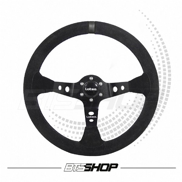 Volante Lotse Dak-pp Camuça Tarja Preta 350mm