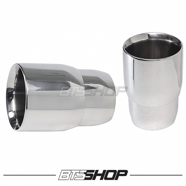 Ponteira em Aço Inox para escapamento - mod. Redonda 3.5" - REF226