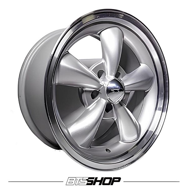 Roda Kromma KR1470 Aro 17x8 Furação 5x108 prata com borda diamantada (Jogo com 4 Rodas)