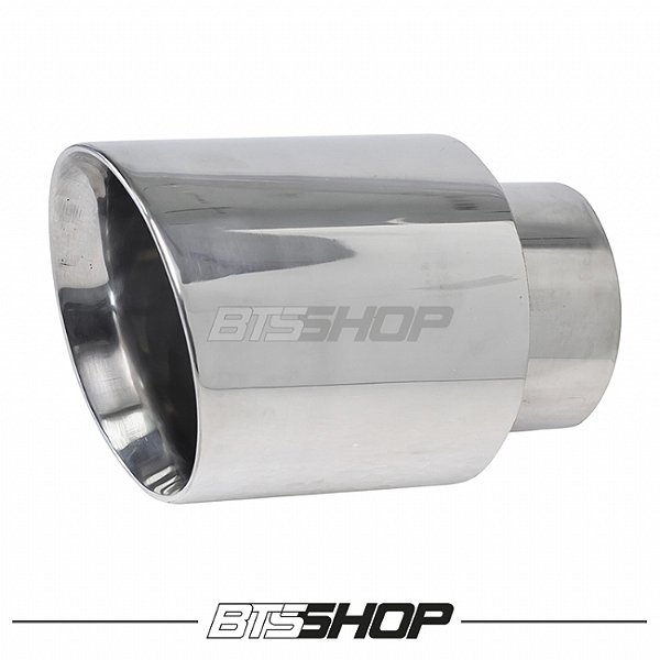 Ponteira em Aço Inox para escapamento - mod. Redonda / Chanfrada 3.5" - REF070