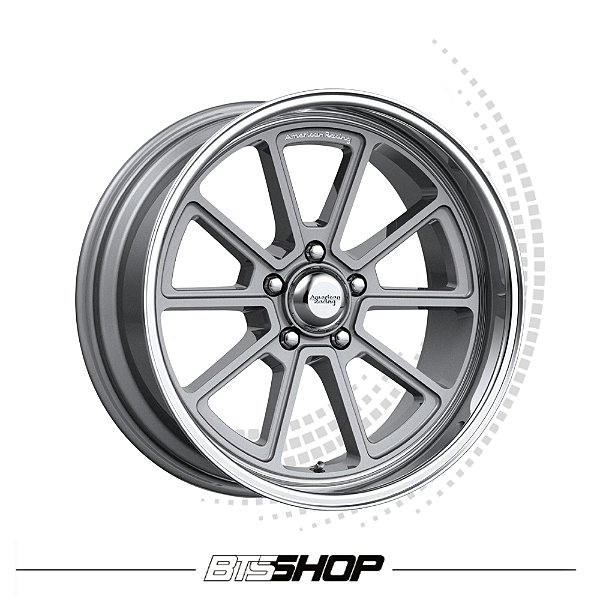 Jogo de Rodas American Racing Draft Vintage Aro 18X10 - 18X8 Ford Maverick