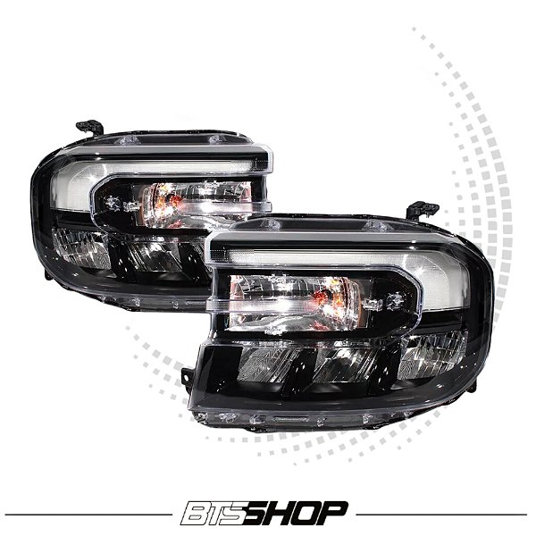 Par Farol Mascara Negra Ford Maverick FX4 2021+ Tremor