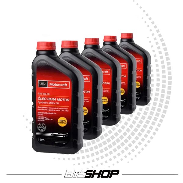 Kit Com 5 Óleos De Motor Motorcraft 5w30