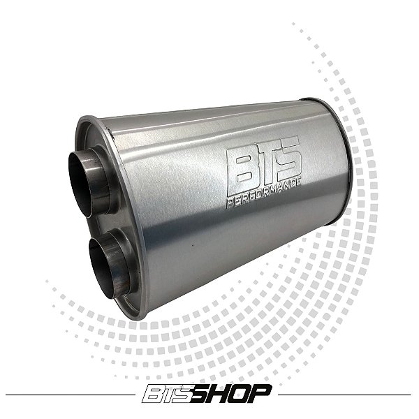 Abafador BTS Oval Inox 430 Escovado 350mm 2,5" 1e e 2s