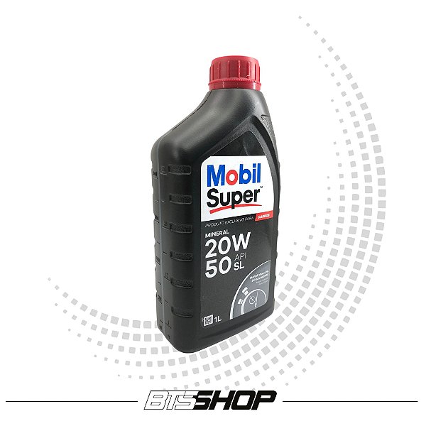 Óleo Mineral de Motor Lubrificante 20W50 API SL Mobil Super