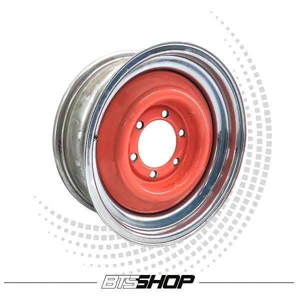 Roda Aro 15 Tala 6 6x139 de Ferro Polido Original GM C10 (Jogo)