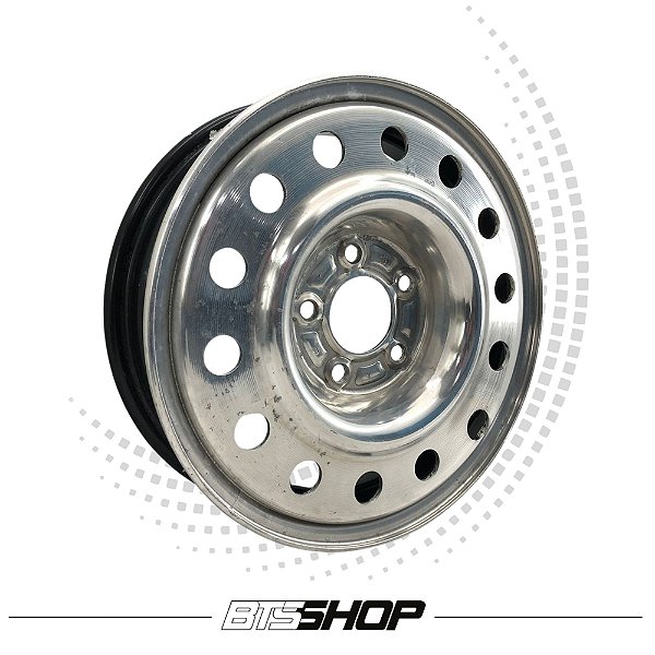 Roda Aro 15 Tala 4 5x114 Estepe de Ferro Orignial Ford Prata