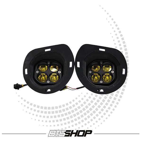 Farol de Milha da Grade Amarelo Ford Mustang 21-23 Mach 1(Kit)