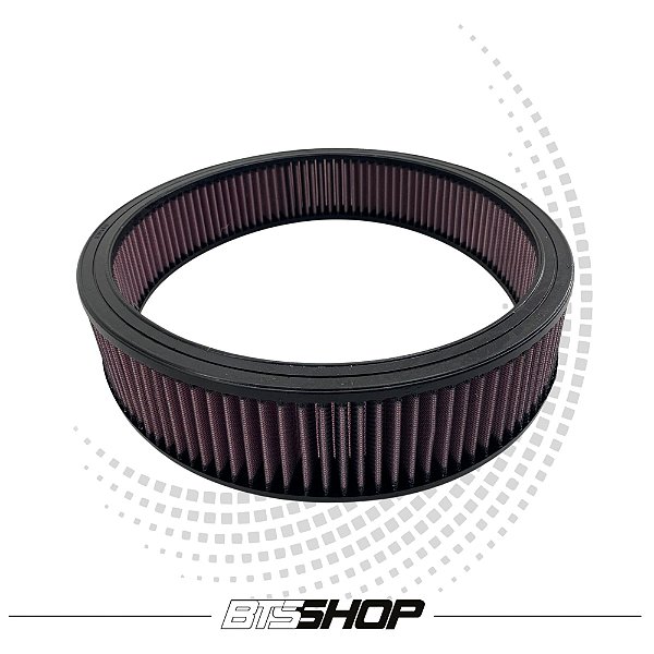 Filtro de Ar Esportivo Lavável Original K&N Redondo 14"Pol