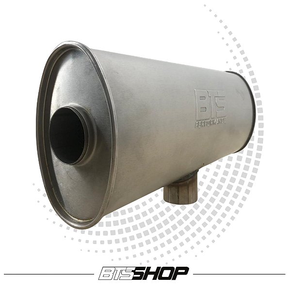 Abafador BTS Oval Inox 430 Escovado 500mm 2.5" (1E-2S)