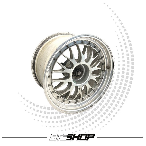 Roda Aro 18 Tala 12 Esportiva Corrida BBS LM Original Prata (Jogo)