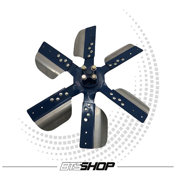 Ventoinha Helice Do Radiador Wide Blade 17" C/ Espaçador 46mm