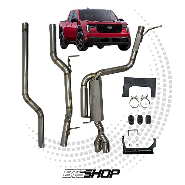 Escapamento Esportivo BTS Inox 304 Ford Maverick Black 2025+