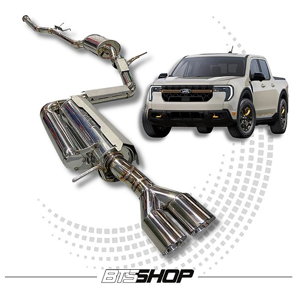Escapamento Esportivo Ford Maverick Black/Tremor 2025+ Completo