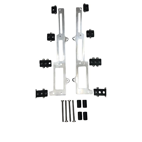 Régua Guia do Cabo de Velas Cromado P/ Motor GM V8 350 (Par)