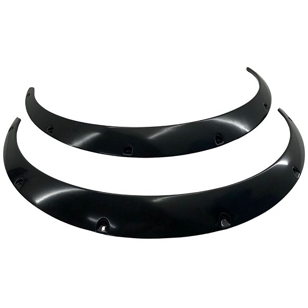 Moldura Fender Flare Universal Preto Brilhante 80mm (Par)