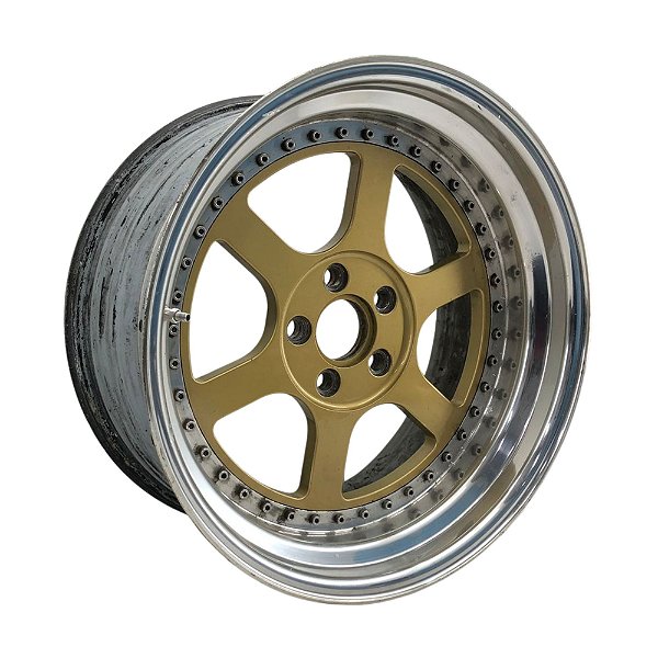 Roda Aro 18 Tala 8 5x114 em Alumínio Work Meister L1(Par)