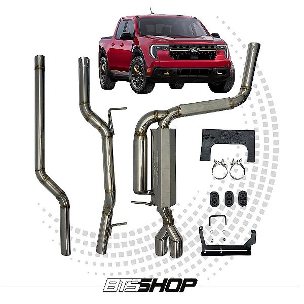 Escapamento Esportivo BTS Inox 304 Ford Maverick Black 2025+