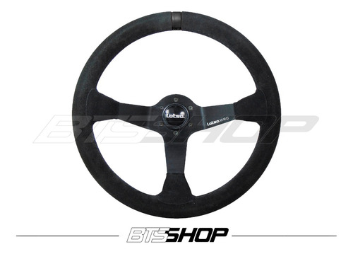 Volante Lotse WRC Em Camurça Com Tarja Preta 350mm