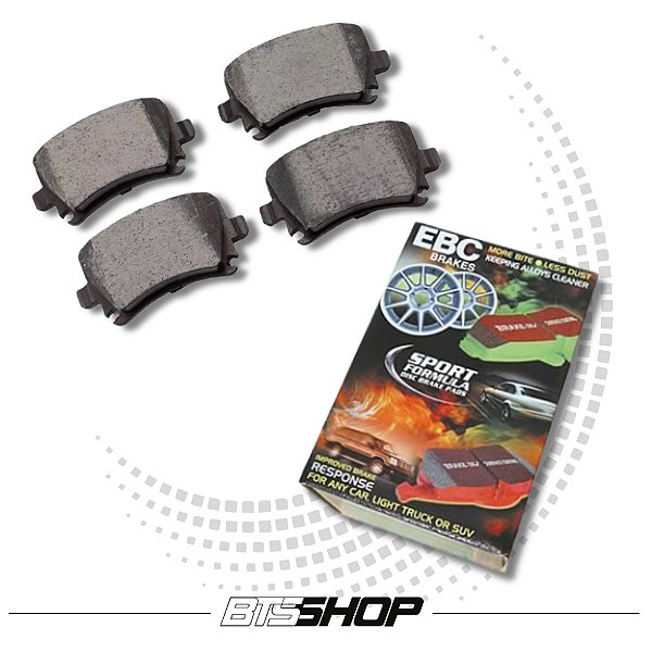 PASTILHA DE FREIO TRASEIRA ESPORTIVA EBC VW JETTA - GOLF - PASSAT/AUDI A3 - TT