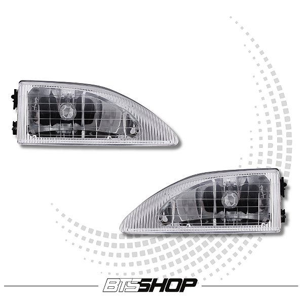 PAR DE FAROL DIANTEIRO FORD MUSTANG COBRA (SN95) 1994-1995