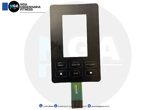 Adesivo painel com membrana para bike indoor