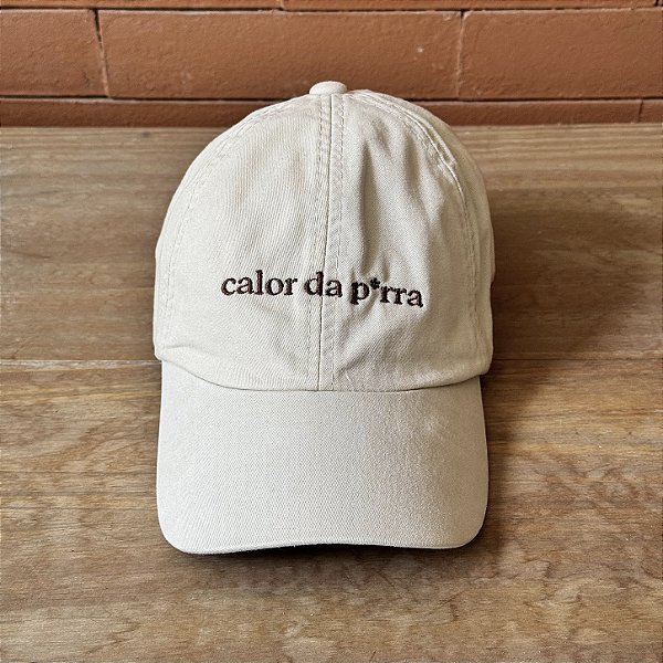 Boné Calor da p*rra off white
